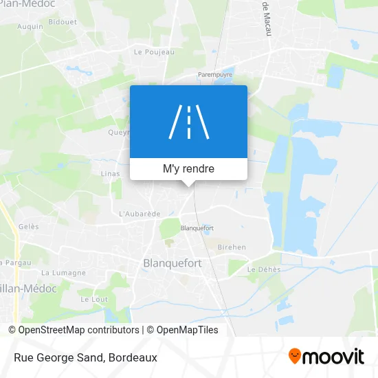 Rue George Sand plan