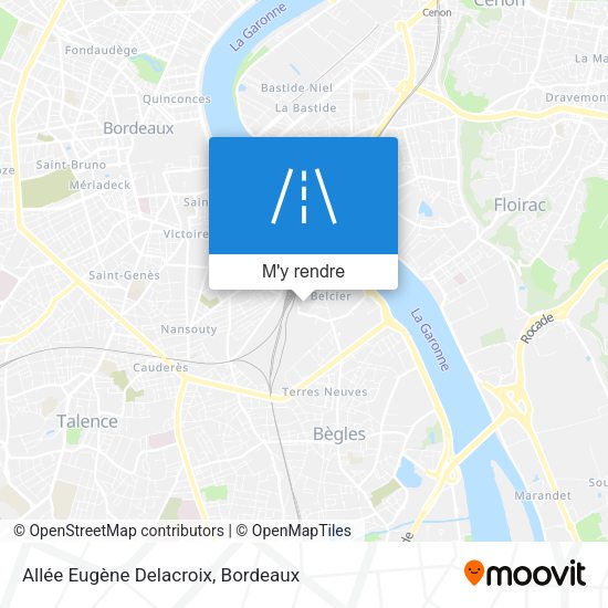 Allée Eugène Delacroix plan