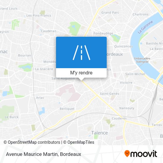 Avenue Maurice Martin plan