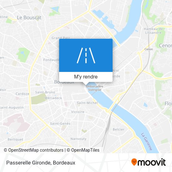Passerelle Gironde plan