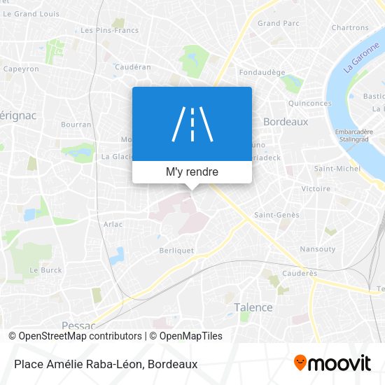 Place Amélie Raba-Léon plan