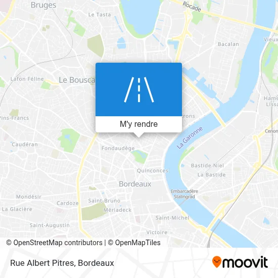 Rue Albert Pitres plan