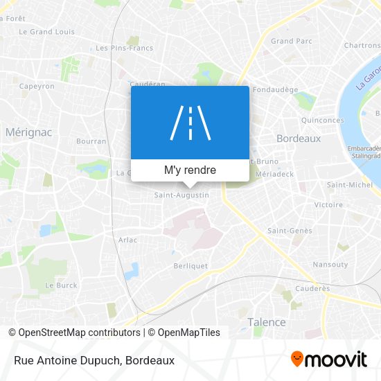 Rue Antoine Dupuch plan