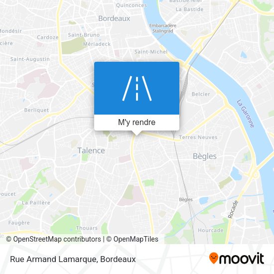 Rue Armand Lamarque plan