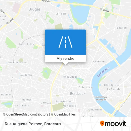 Rue Auguste Poirson plan