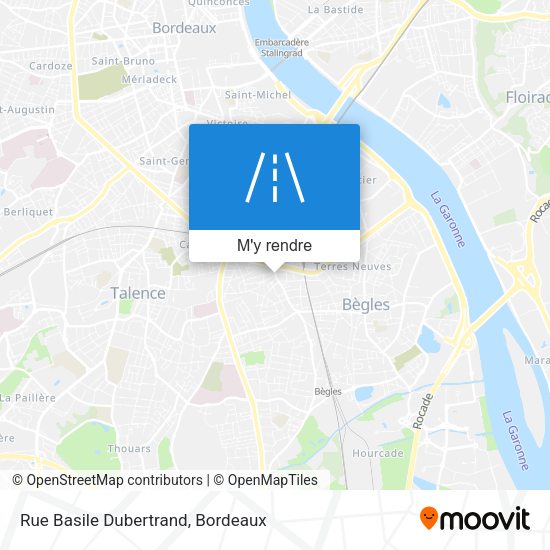 Rue Basile Dubertrand plan