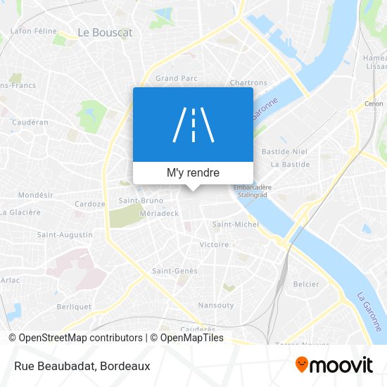 Rue Beaubadat plan
