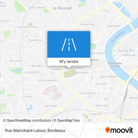 Rue Blanchard-Latour plan
