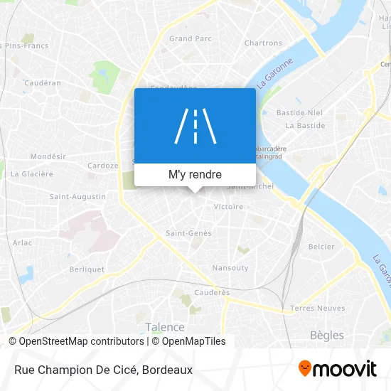 Rue Champion De Cicé plan