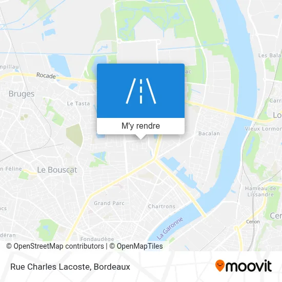 Rue Charles Lacoste plan