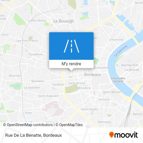 Rue De La Benatte plan