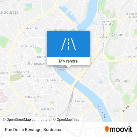 Rue De La Benauge plan