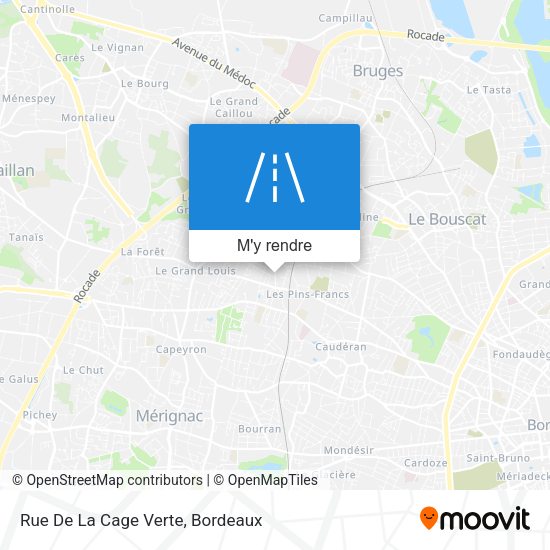 Rue De La Cage Verte plan