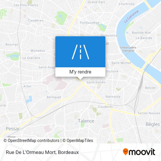 Rue De L'Ormeau Mort plan