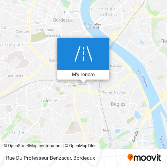 Rue Du Professeur Benzacar plan