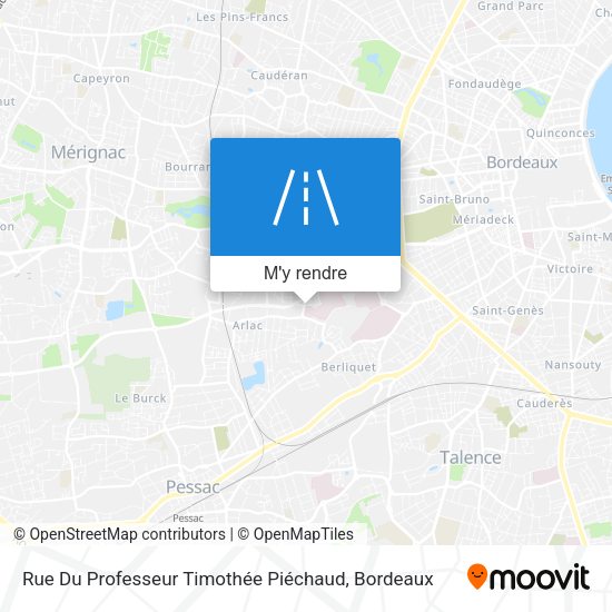 Rue Du Professeur Timothée Piéchaud plan