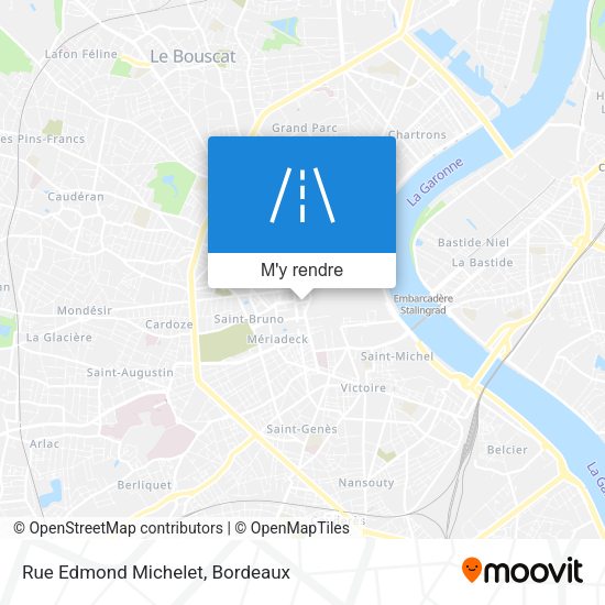 Rue Edmond Michelet plan