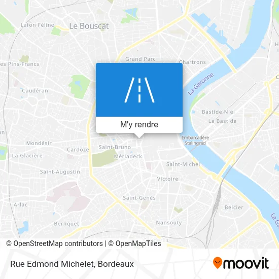 Rue Edmond Michelet plan