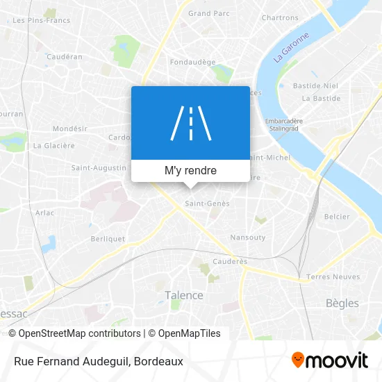 Rue Fernand Audeguil plan