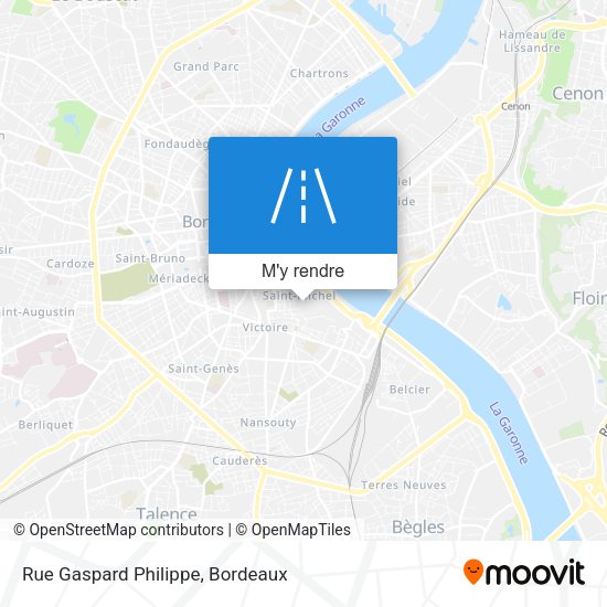 Rue Gaspard Philippe plan