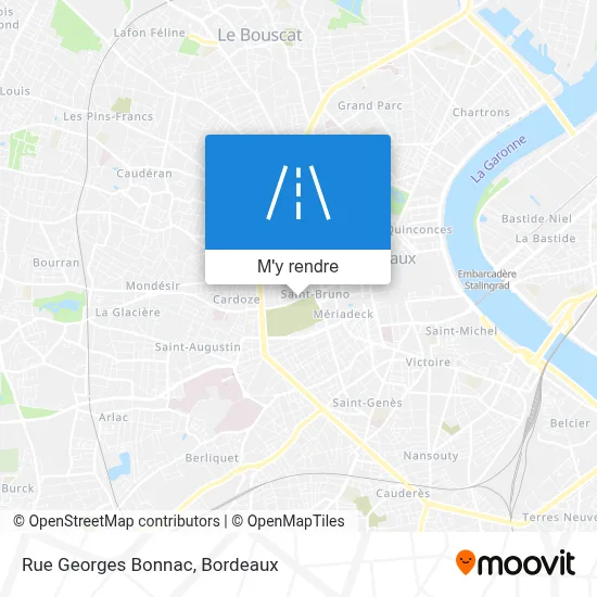 Rue Georges Bonnac plan