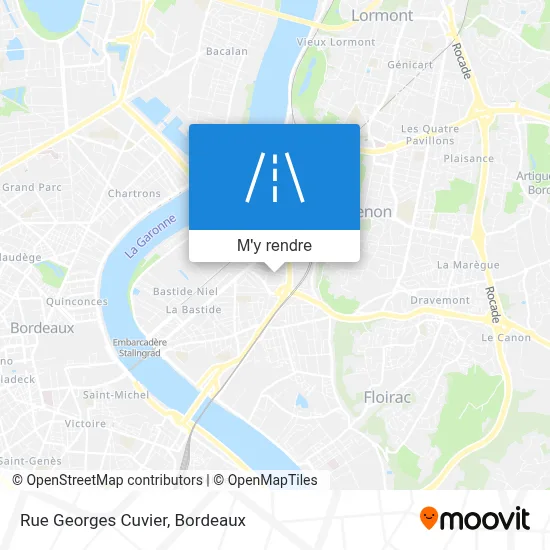 Rue Georges Cuvier plan