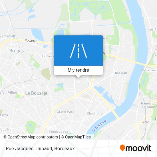 Rue Jacques Thibaud plan