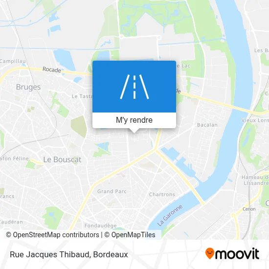 Rue Jacques Thibaud plan