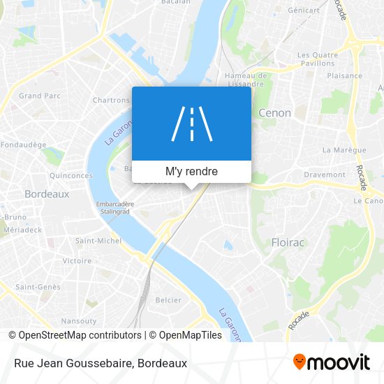 Rue Jean Goussebaire plan
