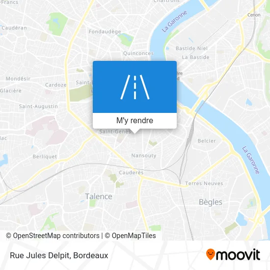 Rue Jules Delpit plan