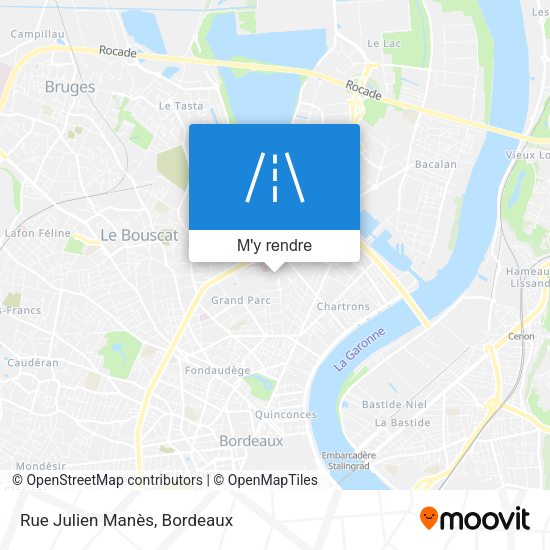 Rue Julien Manès plan