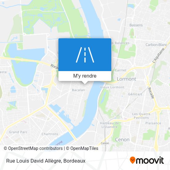 Rue Louis David Allègre plan