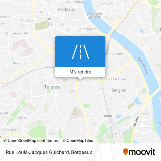 Rue Louis-Jacques Guichard plan