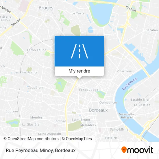 Rue Peyrodeau Minoy plan