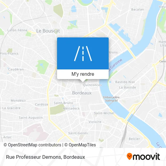 Rue Professeur Demons plan