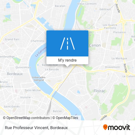 Rue Professeur Vincent plan