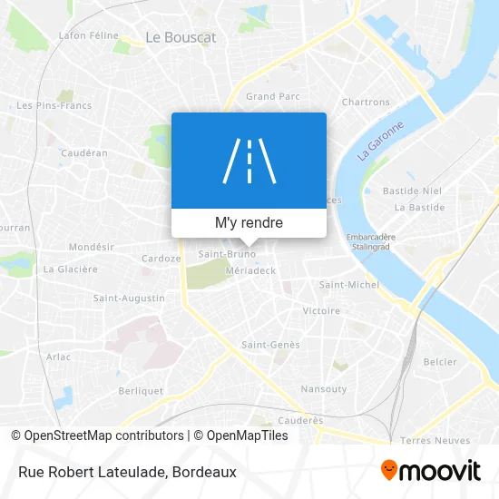 Rue Robert Lateulade plan