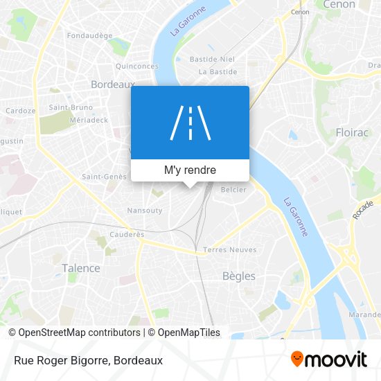 Rue Roger Bigorre plan