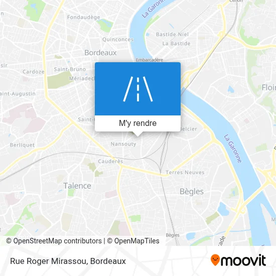 Rue Roger Mirassou plan