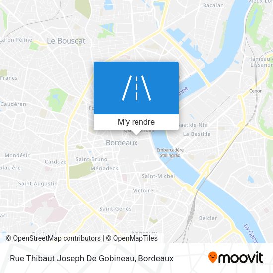 Rue Thibaut Joseph De Gobineau plan