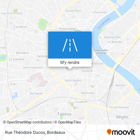 Rue Théodore Ducos plan