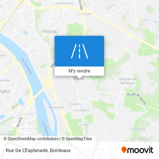 Rue De L'Esplanade plan