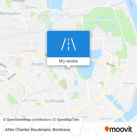 Allée Charles Baudelaire plan