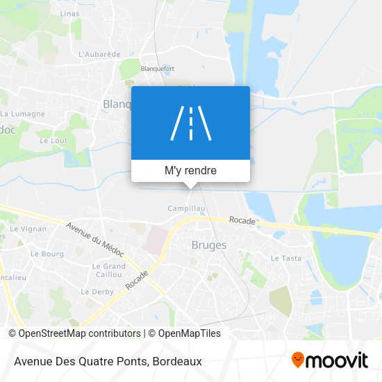 Avenue Des Quatre Ponts plan
