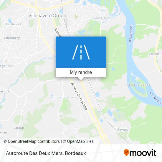 Autoroute Des Deux Mers plan