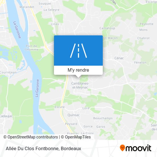 Allée Du Clos Fontbonne plan