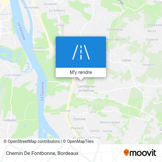 Chemin De Fontbonne plan