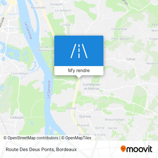 Route Des Deux Ponts plan