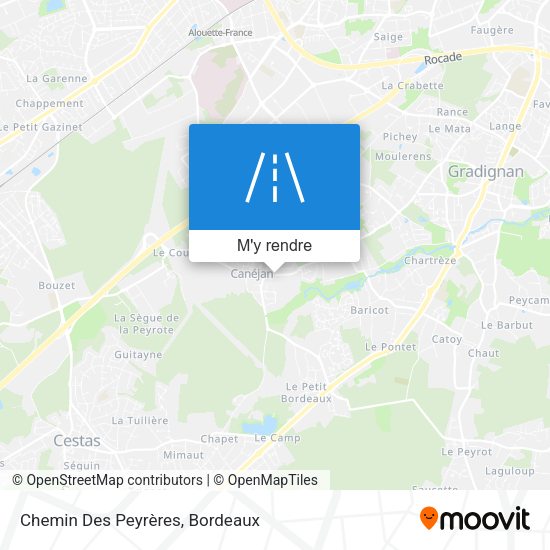Chemin Des Peyrères plan