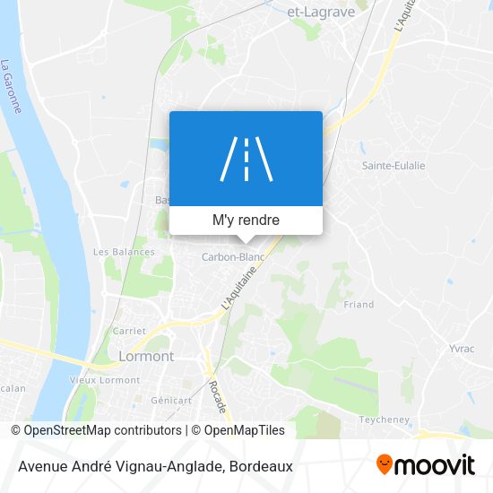 Avenue André Vignau-Anglade plan